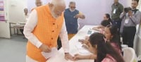 Lok Sabha Election 2024: PM Modi votes at polling booth in Ahmedabad